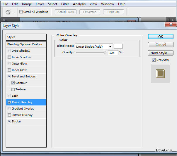 Golden apple tree. Magic scene. Adobe Photoshop Tutorial.